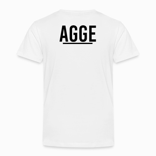 Agge Gen 4 - Svart logga | Bak - Premium-T-shirt barn