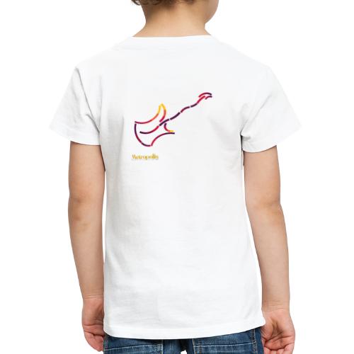 Guitar, rugzijde - Kinderen Premium T-shirt