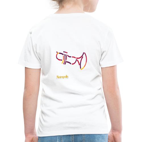 Trumpet, rugzijde - Kinderen Premium T-shirt