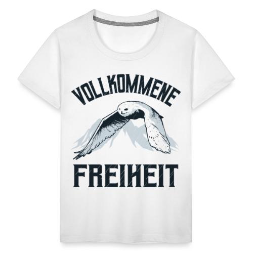 Vollkommene Freiheit Eule - Kinder Premium T-Shirt