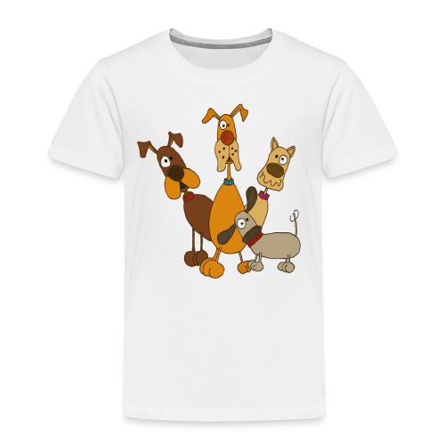 Beestenbende cadeau idee honden cartoon - Kinderen Premium T-shirt