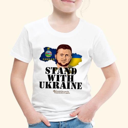Ukraine Kansas Selenskyj - Kinder Premium T-Shirt