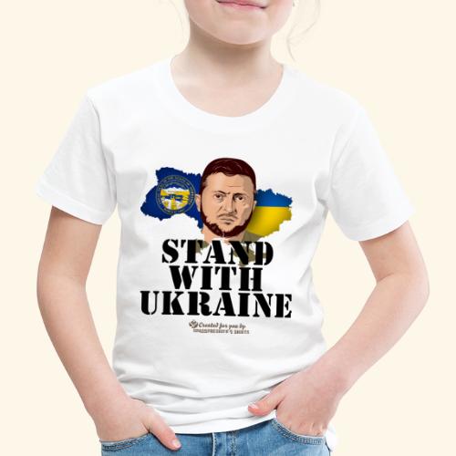 Nebraska Ukraine Fahnen - Kinder Premium T-Shirt