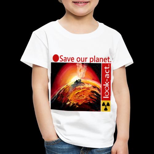 Save our planet. Fukushima Theme - Kinder Premium T-Shirt