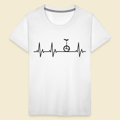 Einrad | Heart Monitor - Kinder Premium T-Shirt