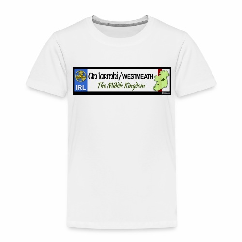 WESTMEATH, IRELAND: licence plate tag style decal - Kids' Premium T-Shirt