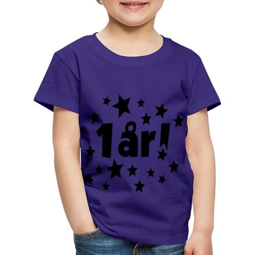 1 år! - Premium T-skjorte for barn