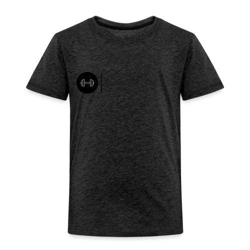 Svart logo vertikal dam - Premium-T-shirt barn