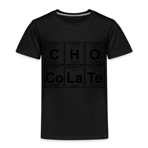 C-H-O-Co-La-Te (chocolate) - Full - Kids' Premium T-Shirt
