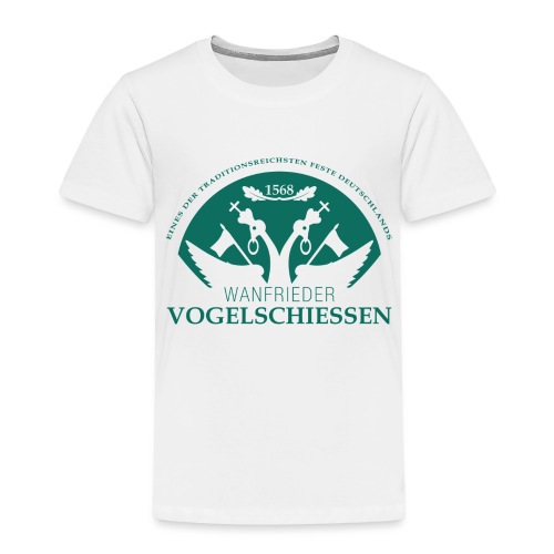 Logo Wanfrieder Vogelschiessen Einfarbig - Kinder Premium T-Shirt