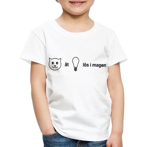 Katt åt lampa - Premium-T-shirt barn