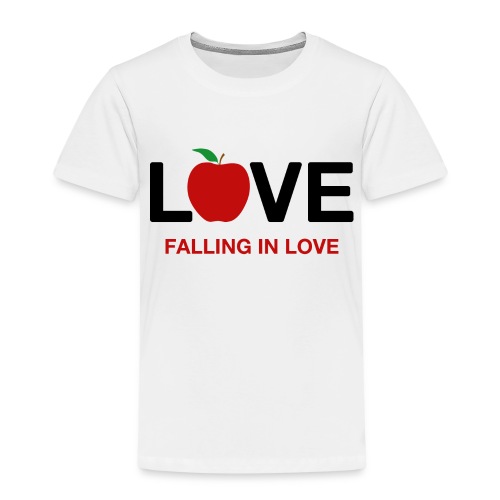 Falling in Love - Black - Kids' Premium T-Shirt