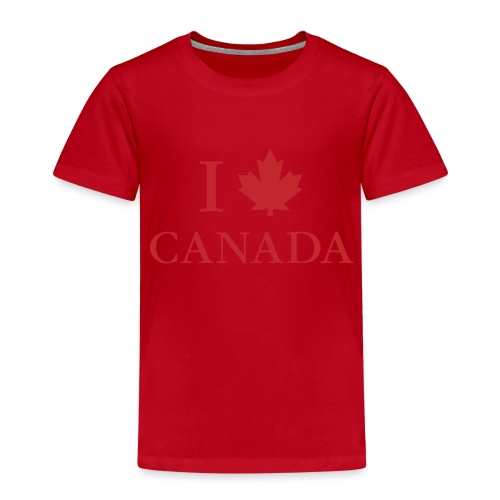 I love Canada Maple Leaf Kanada Vancouver Montreal - Kinder Premium T-Shirt