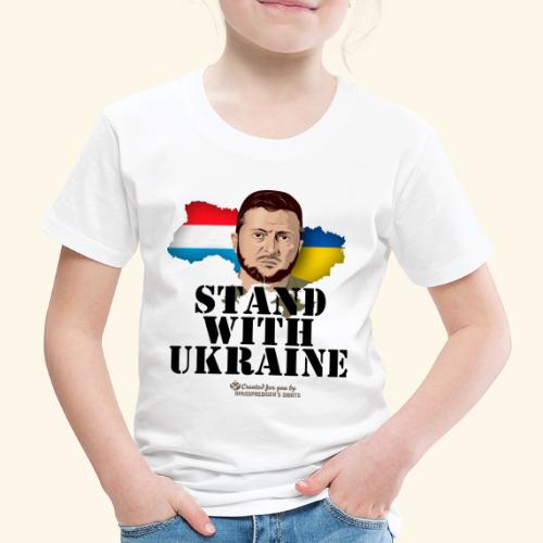 Ukraine Luxemburg T-Shirt Design - Kinder Premium T-Shirt