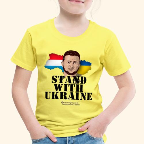 Ukraine Luxemburg T-Shirt Design - Kinder Premium T-Shirt