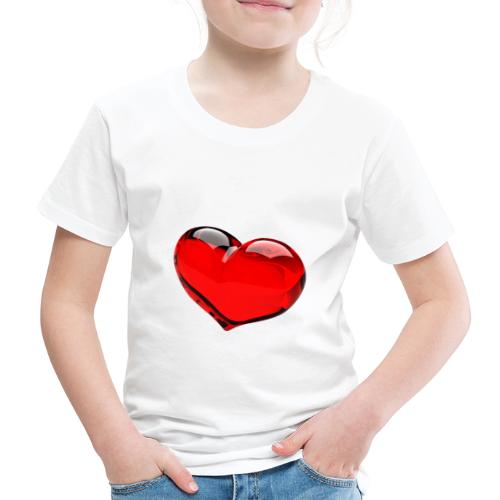 serce 3D - Koszulka dziecięca Premium