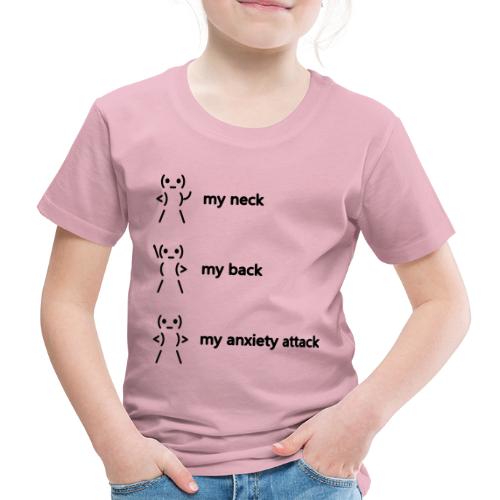 neck back anxiety attack - Kids' Premium T-Shirt