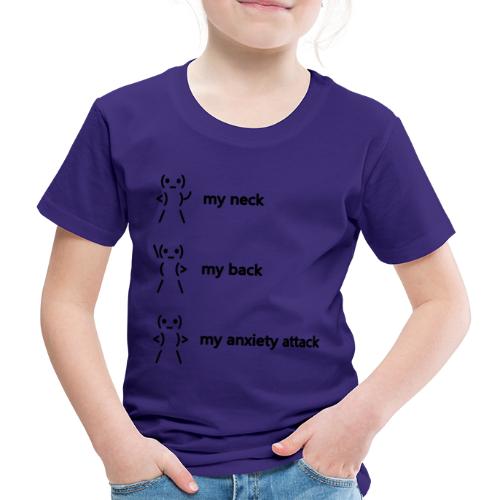 neck back anxiety attack - Kids' Premium T-Shirt