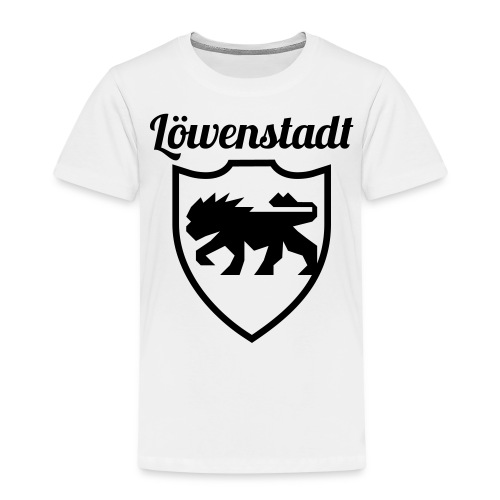 Löwenstadt Design 2 schwarz - Kinder Premium T-Shirt