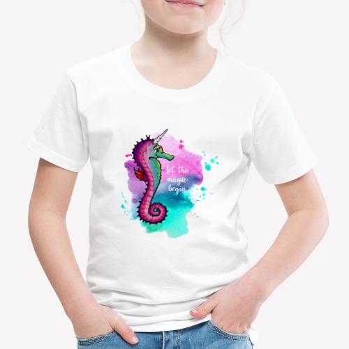 Seahorse-Unicorn - Børne premium T-shirt