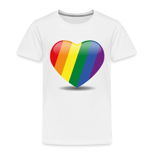 Regenboog hart - Kinderen Premium T-shirt