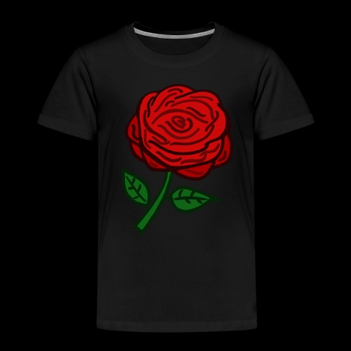 Rote Rose - Kinder Premium T-Shirt
