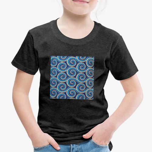 Spirales au motif bleu - T-shirt Premium Enfant