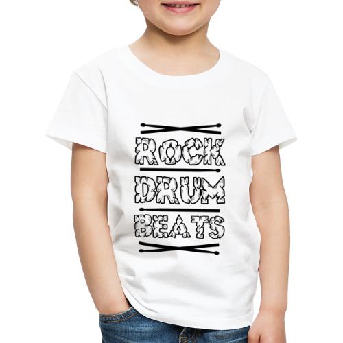 Rock Drum Beats Schlagzeug - Kinder Premium T-Shirt