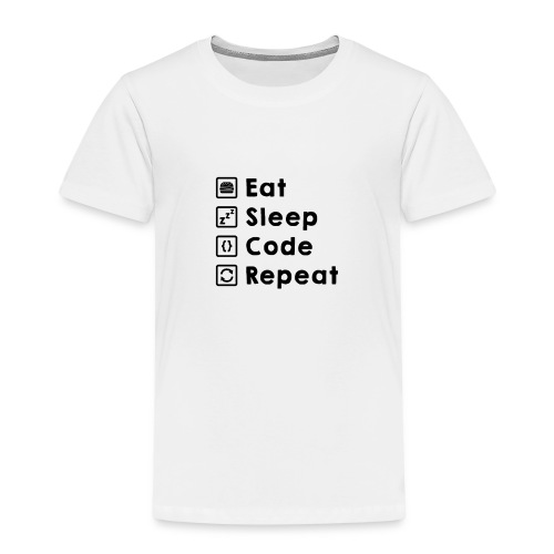 Eat Sleep Code Repeat - Kids' Premium T-Shirt