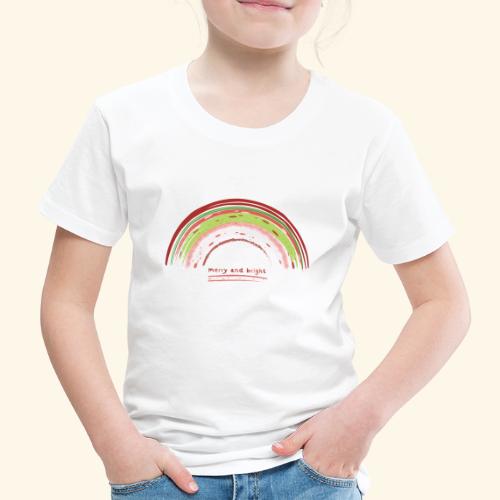 rainbow merry and bright - Kinder Premium T-Shirt