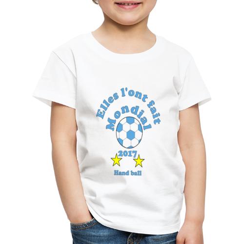 handball mondial 2017 femme bleu - T-shirt Premium Enfant