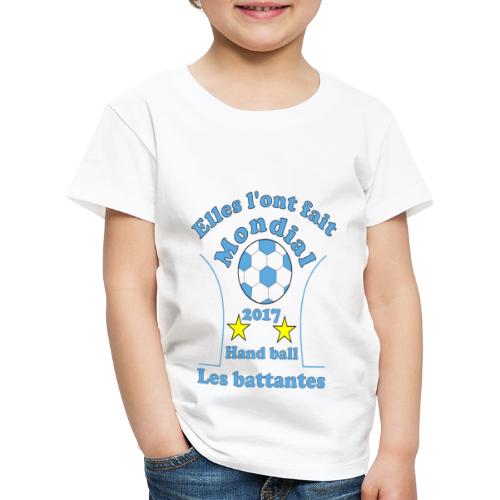 handball mondial 2017 les battantes bleu - T-shirt Premium Enfant