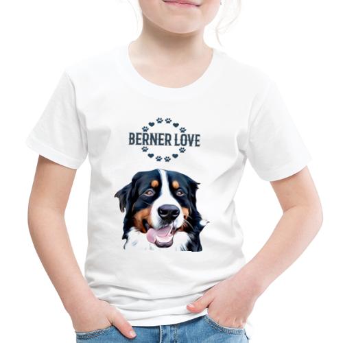 Berner Sennenhund T-Shirt Hundekopf - Kinder Premium T-Shirt