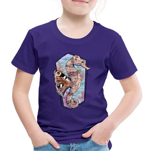 Fantasie-Seepferdchen in Wasserfarben - Kinder Premium T-Shirt