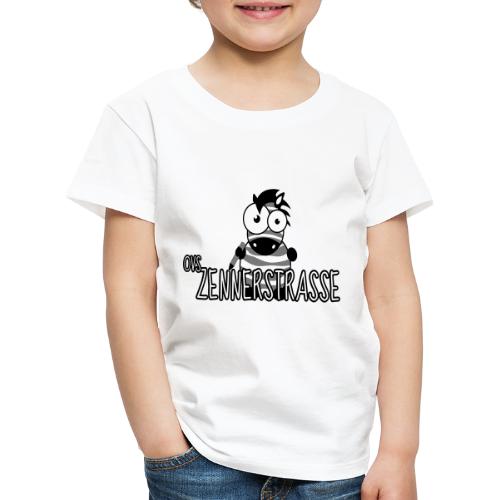 Zebra SW transparent - Kinder Premium T-Shirt