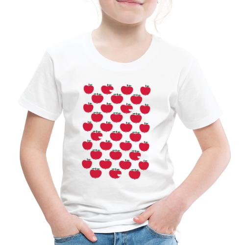 Little Apples Stencil Pattern - Kinder Premium T-Shirt