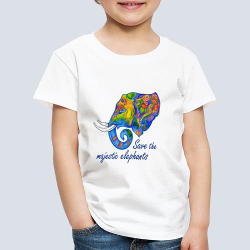 Save the majestic elephants - Kinder Premium T-Shirt