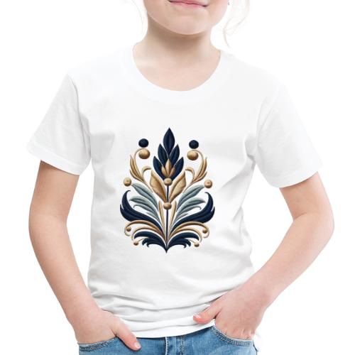 Noble Crest Embroidery Tee - Kids' Premium T-Shirt