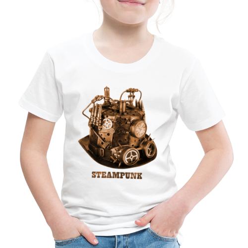 Steampunk Helm Hut Zahnrad - Kinder Premium T-Shirt