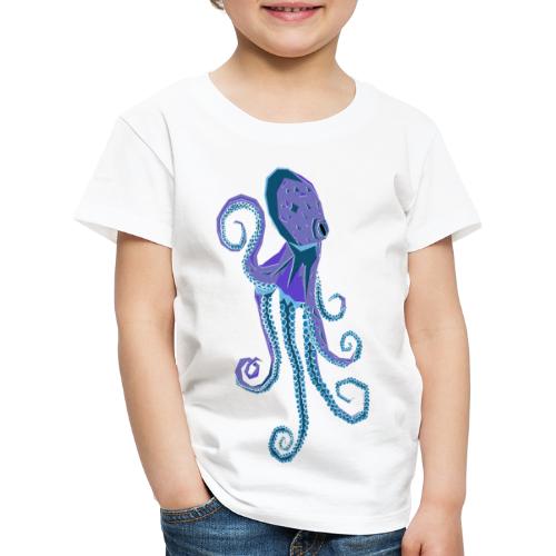 Lila Oktopus - Kinder Premium T-Shirt
