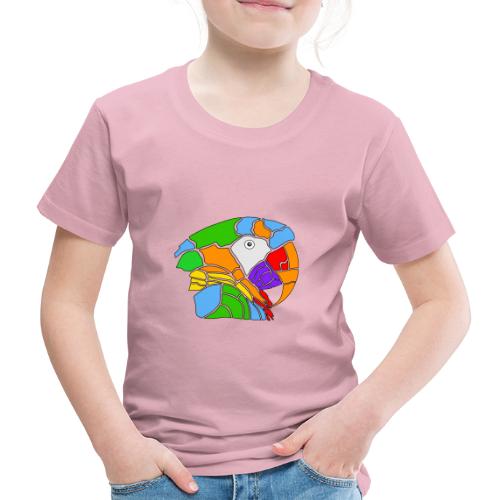 Pappagallo Arcobaleno - Maglietta Premium per bambini