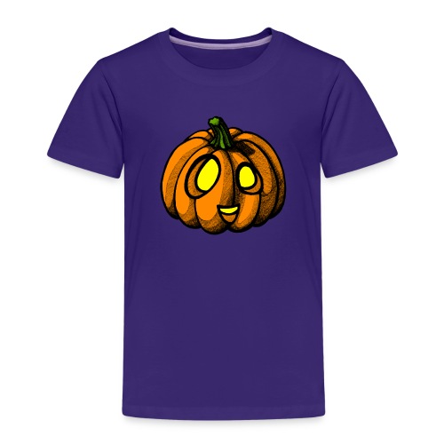 Pumpkin Halloween scribblesirii - Børne premium T-shirt