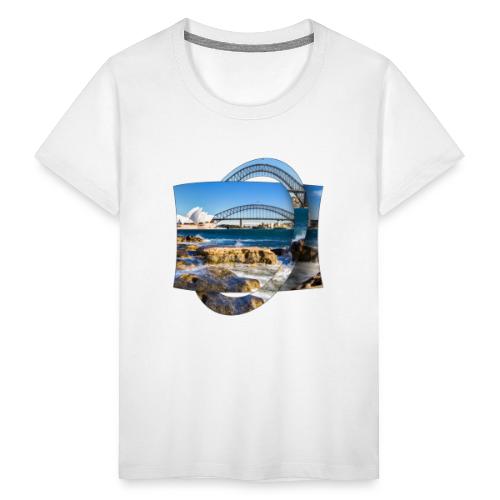 Australien: Sydney Hafen mit Oper und Brücke - Kinder Premium T-Shirt