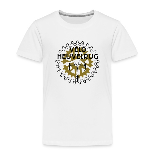 logo Velo Heuvelrug olijfgroen/zwart - Kinderen Premium T-shirt