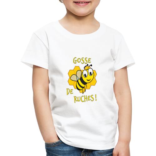 GOSSE DE RUCHES ! (Abeilles, miel) black - T-shirt Premium Enfant