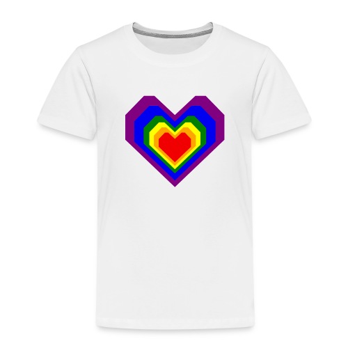 Pride Heart - ylpeä sydän - Lasten premium t-paita
