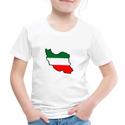 Iran Map Flag - Lasten premium t-paita