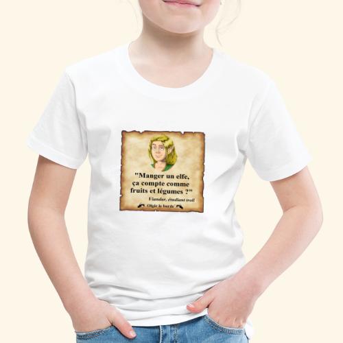 elfe fruits légumes - T-shirt Premium Enfant