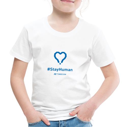StayHuman blue - Koszulka dziecięca Premium