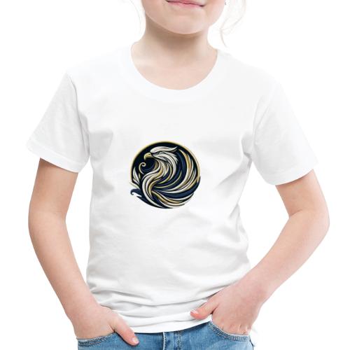 Eagle Swirl Embroidered Tee - Kids' Premium T-Shirt